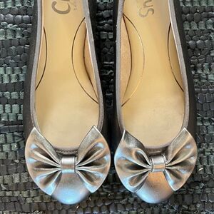 NWOT Circus by Sam Edelman Metallic Ballet Flats